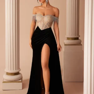 Off-Shoulder-evening-gown