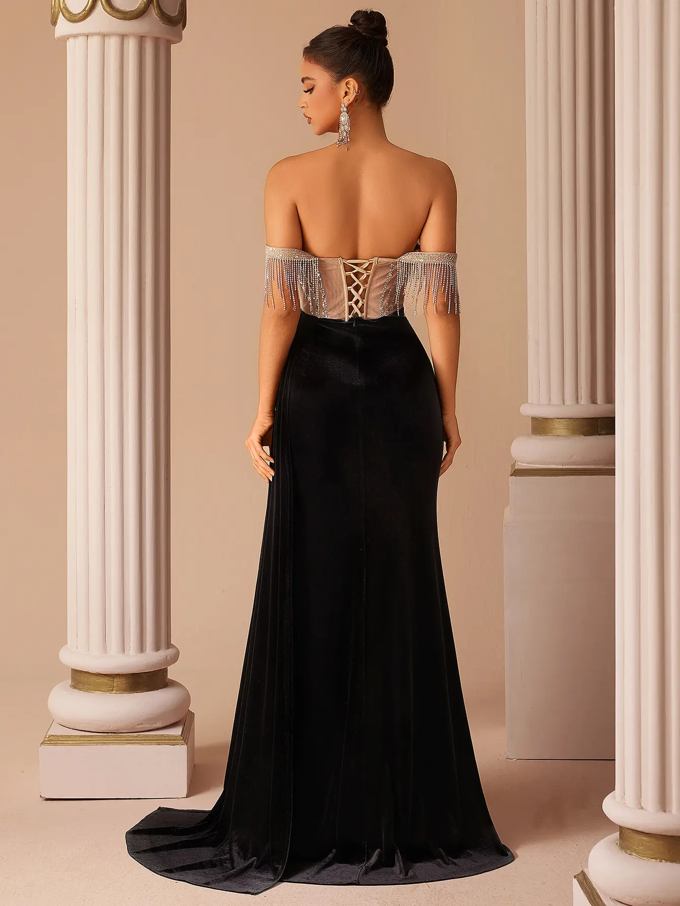 Off-Shoulder-evening-gown